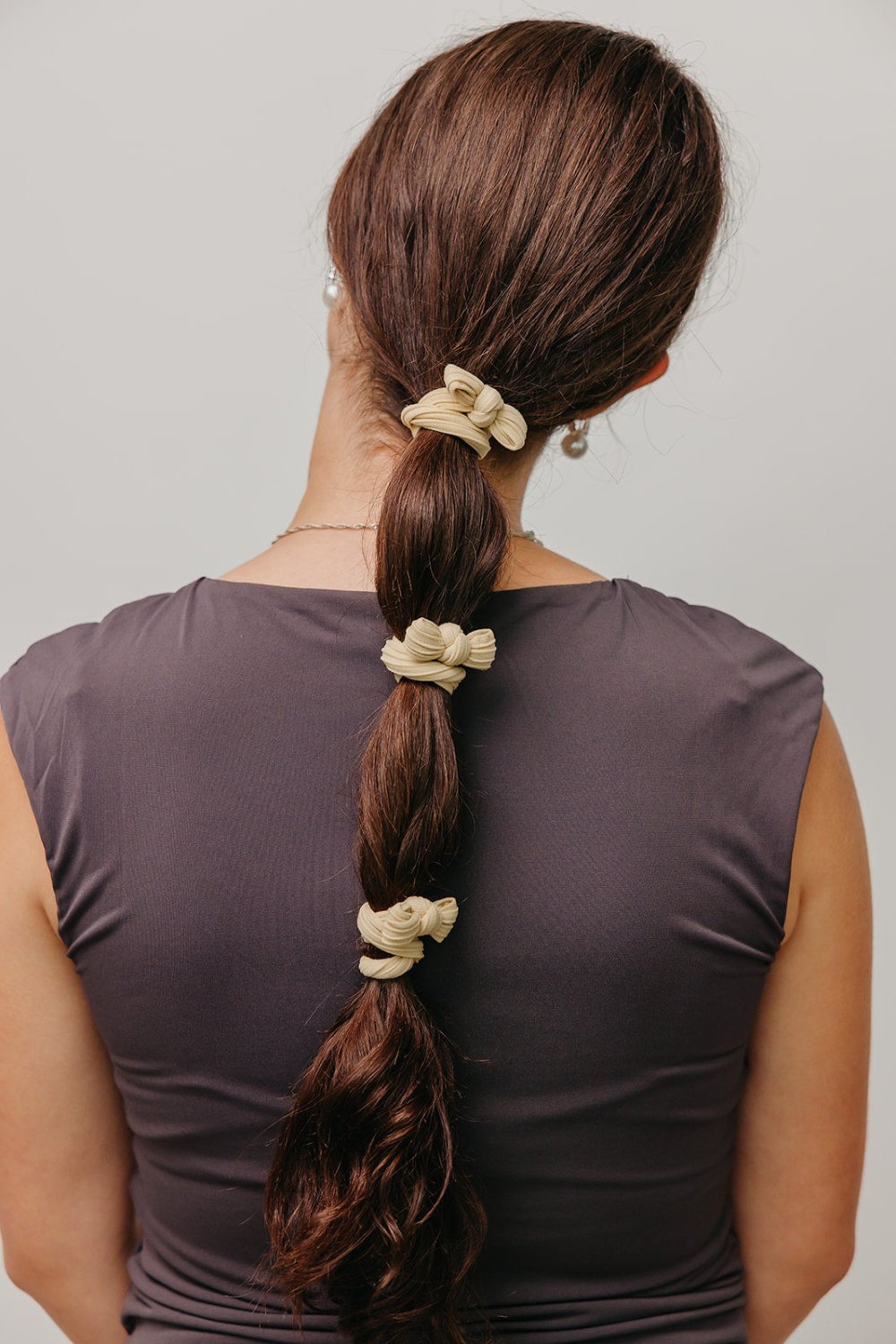 BOW SLICK BACK PONYTAILS (PACK OF 3) - Poppy & Vine