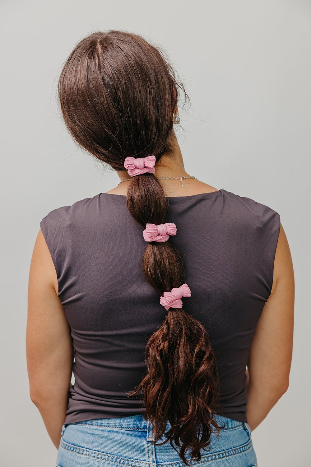 BOW SLICK BACK PONYTAILS (PACK OF 3) - Poppy & Vine
