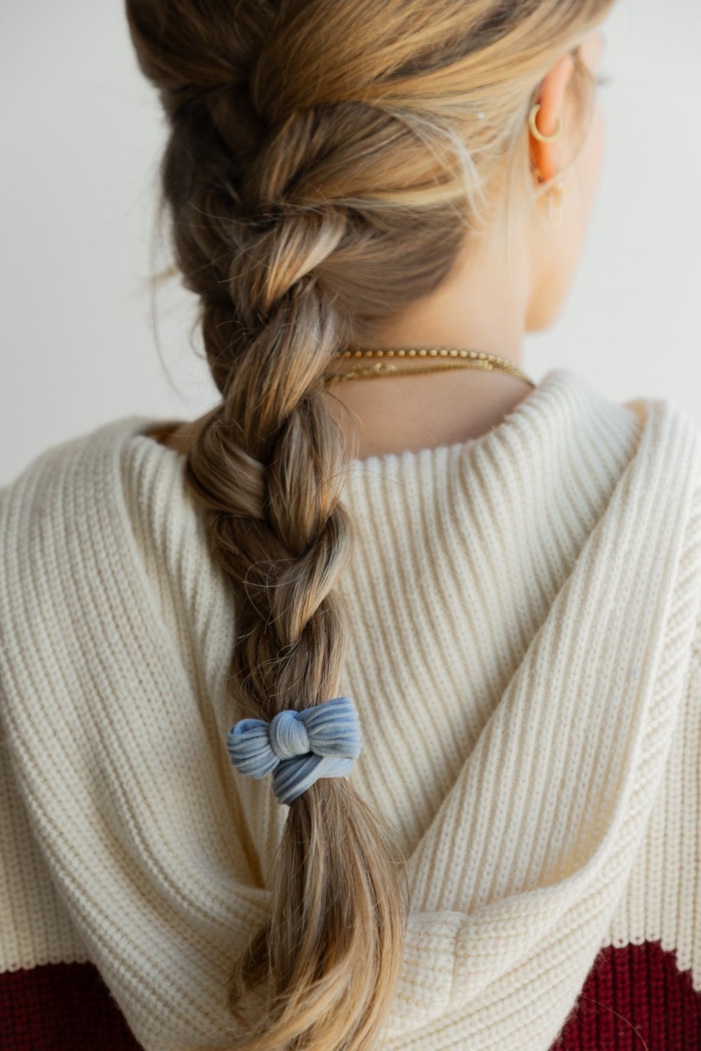 BOW SLICK BACK PONYTAILS (PACK OF 3) - Poppy & Vine
