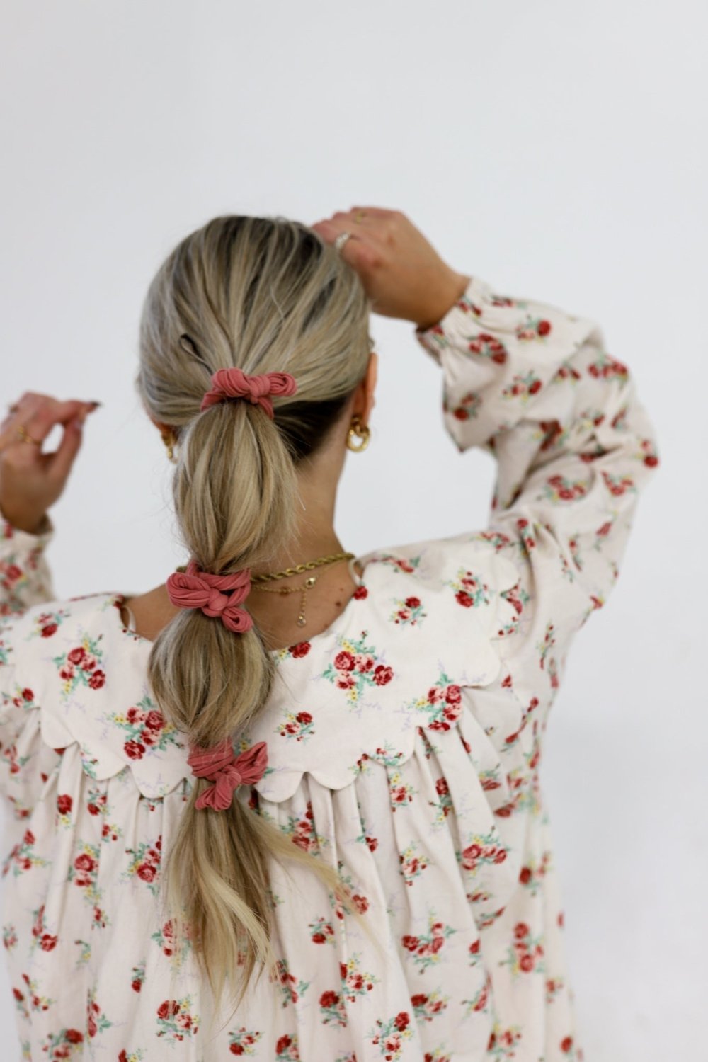 BOW SLICK BACK PONYTAILS (PACK OF 3) - Poppy & Vine