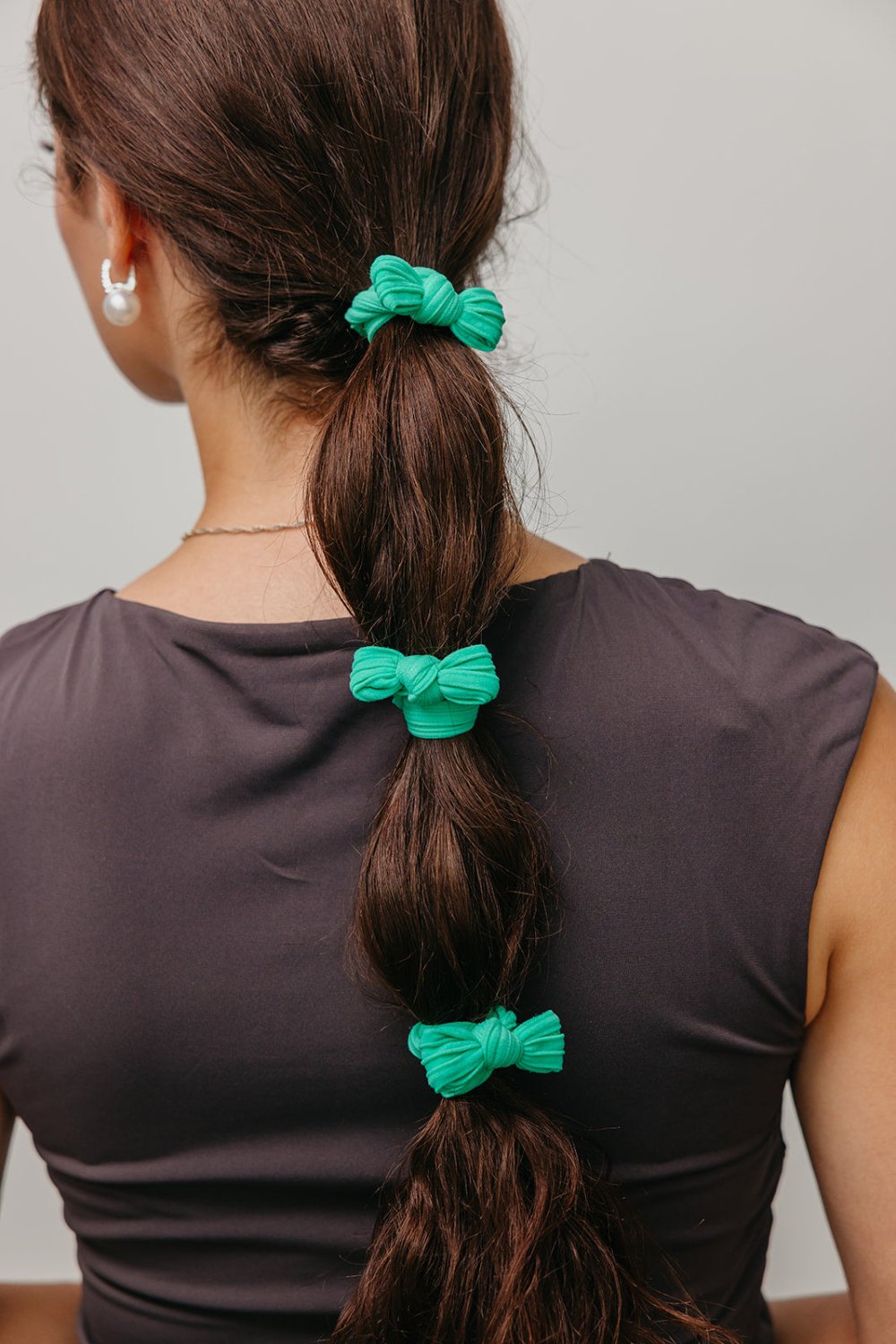 BOW SLICK BACK PONYTAILS (PACK OF 3) - Poppy & Vine