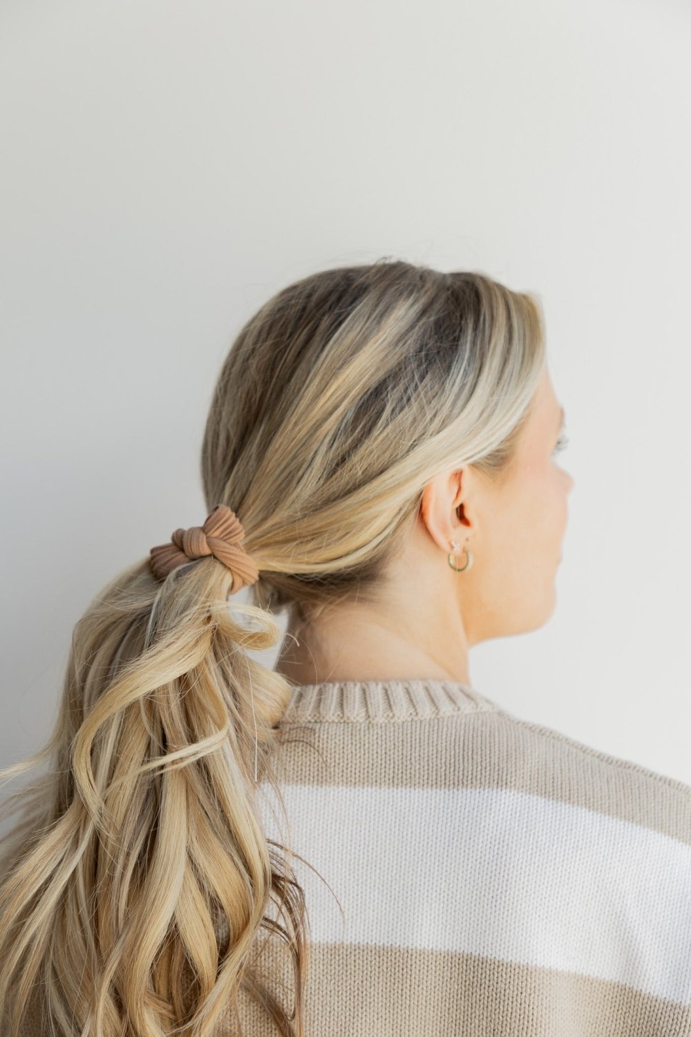 BOW SLICK BACK PONYTAILS (PACK OF 3) - Poppy & Vine