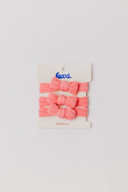 BOW SLICK BACK PONYTAILS (PACK OF 3) - Poppy & Vine