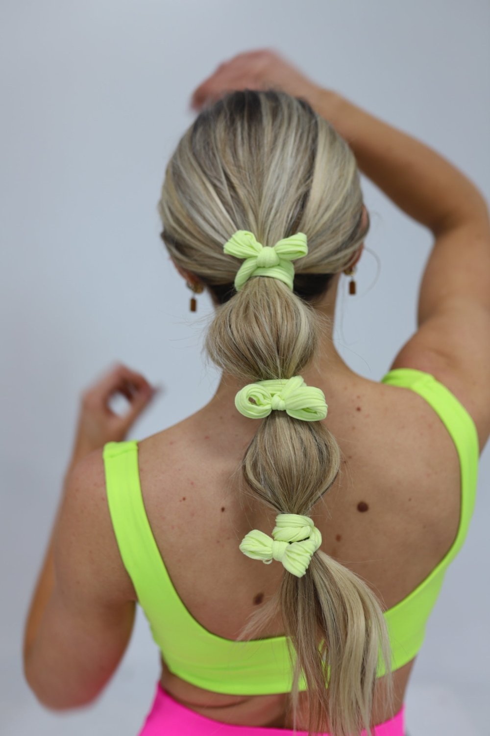 BOW SLICK BACK PONYTAILS (PACK OF 3) - Poppy & Vine