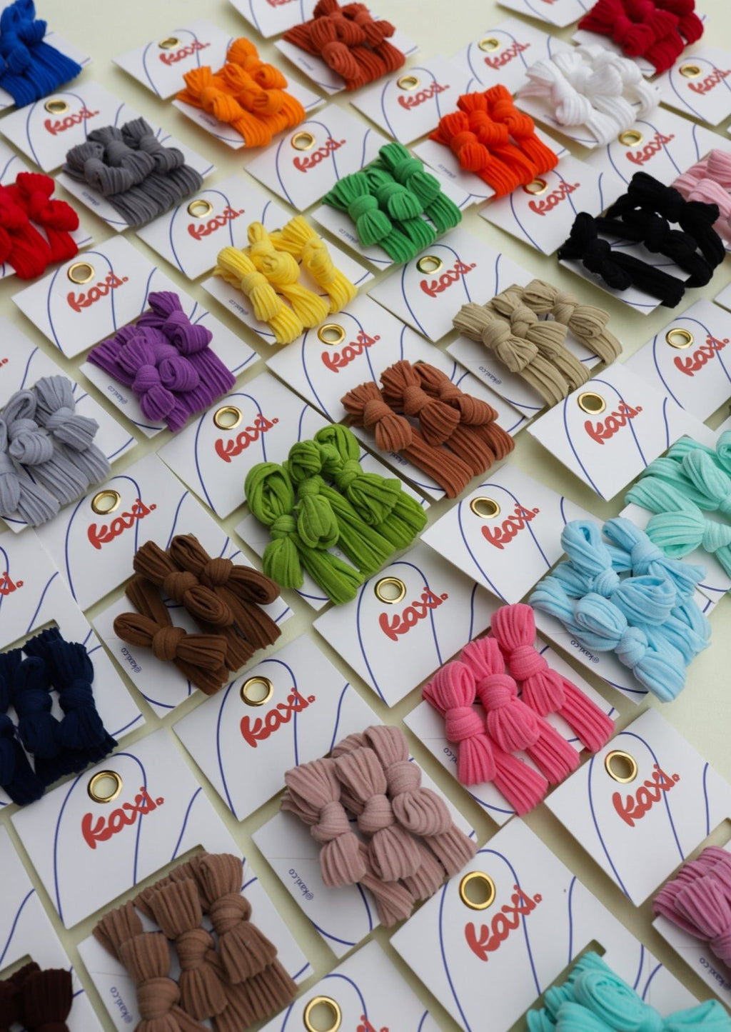 BOW SLICK BACK PONYTAILS (PACK OF 3) - Poppy & Vine