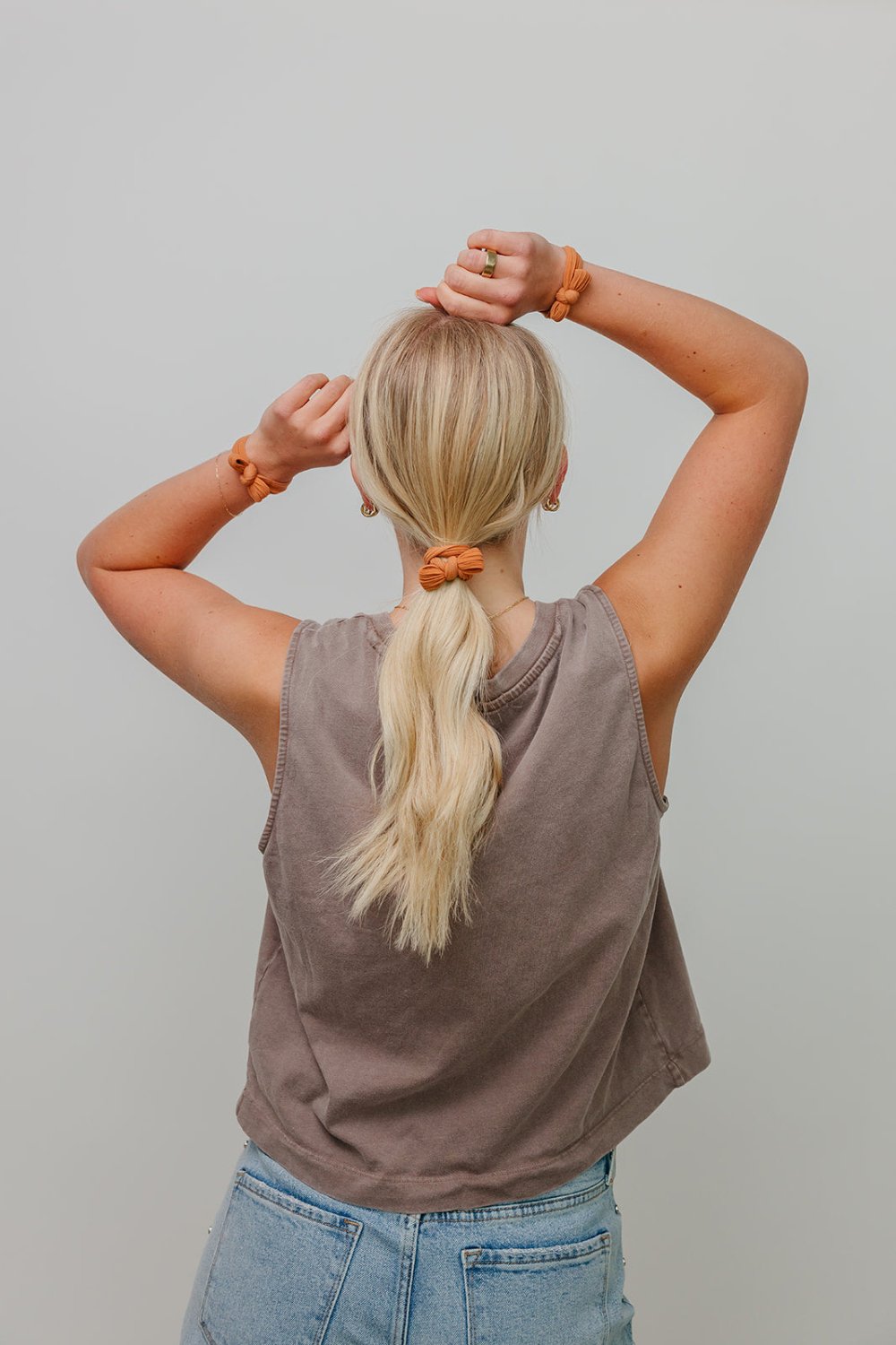BOW SLICK BACK PONYTAILS (PACK OF 3) - Poppy & Vine