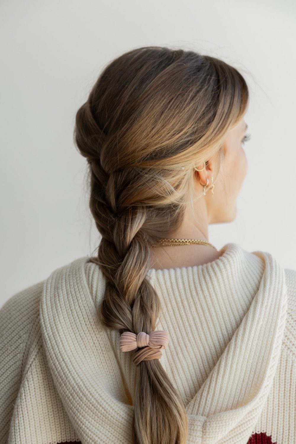 BOW SLICK BACK PONYTAILS (PACK OF 3) - Poppy & Vine
