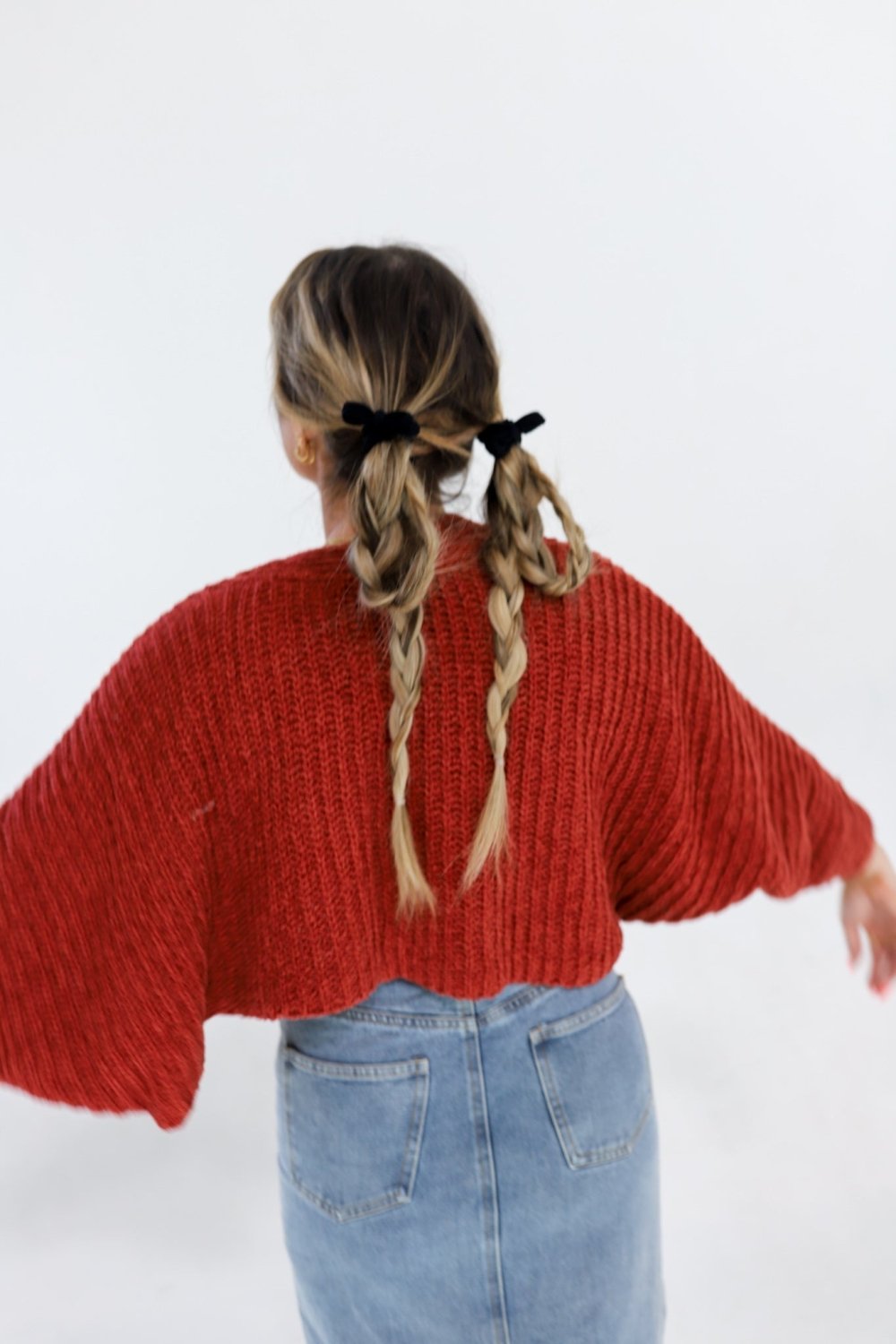 BOW SLICK BACK PONYTAILS (PACK OF 3) - Poppy & Vine