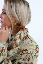 BOW SLICK BACK PONYTAILS (PACK OF 3) - Poppy & Vine