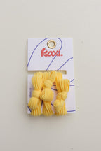 BOW SLICK BACK PONYTAILS (PACK OF 3) - Poppy & Vine