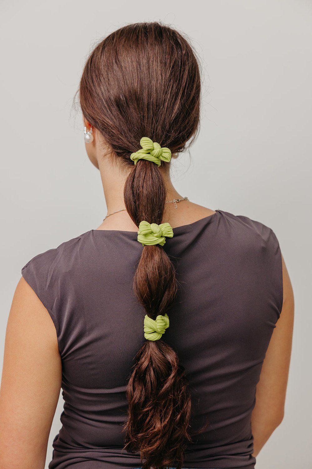 BOW SLICK BACK PONYTAILS (PACK OF 3) - Poppy & Vine