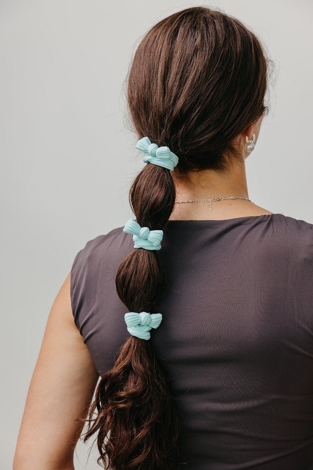 BOW SLICK BACK PONYTAILS (PACK OF 3) - Poppy & Vine