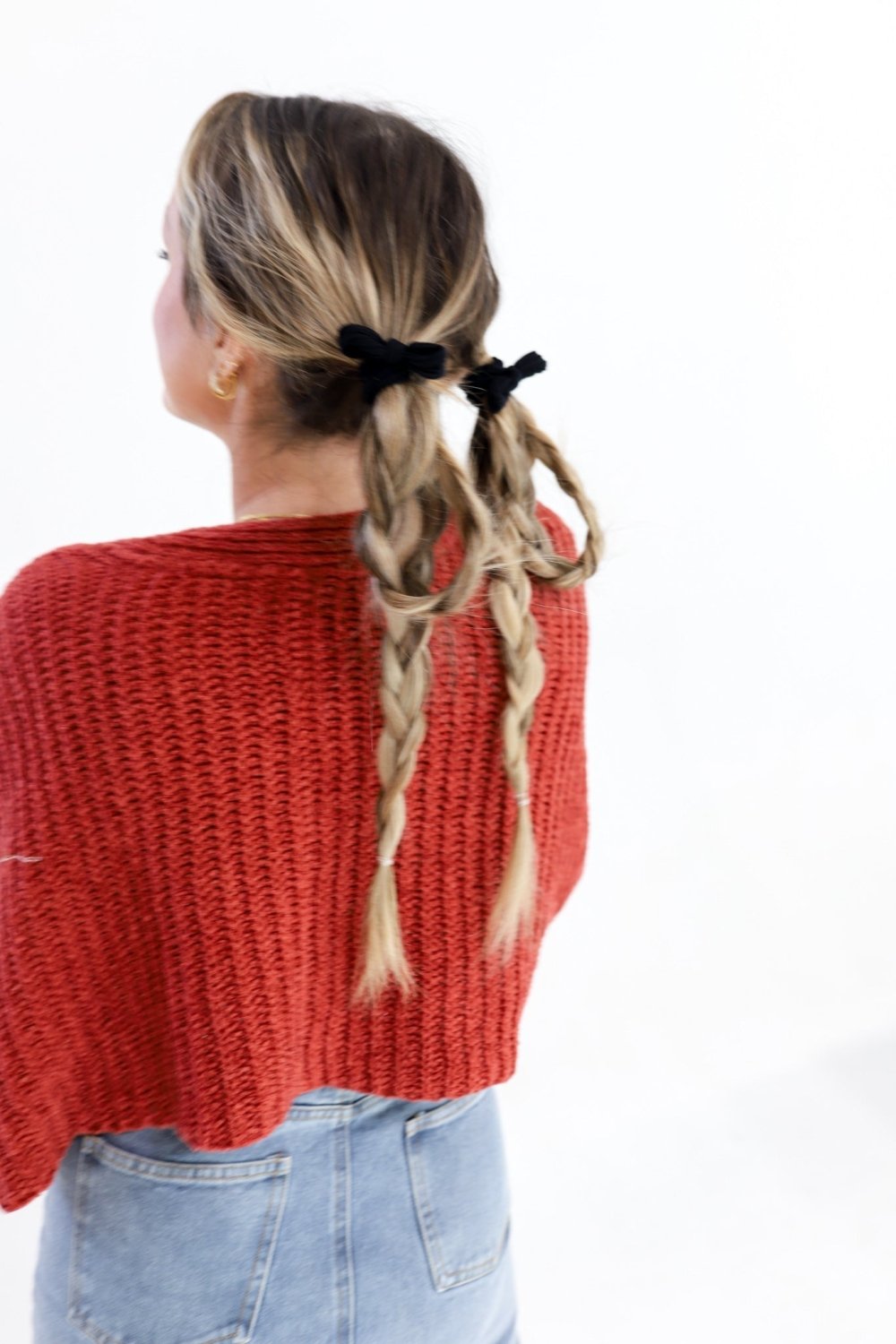 BOW SLICK BACK PONYTAILS (PACK OF 3) - Poppy & Vine