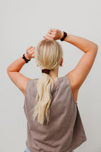 BOW SLICK BACK PONYTAILS (PACK OF 3) - Poppy & Vine