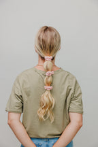 BOW SLICK BACK PONYTAILS (PACK OF 3) - Poppy & Vine
