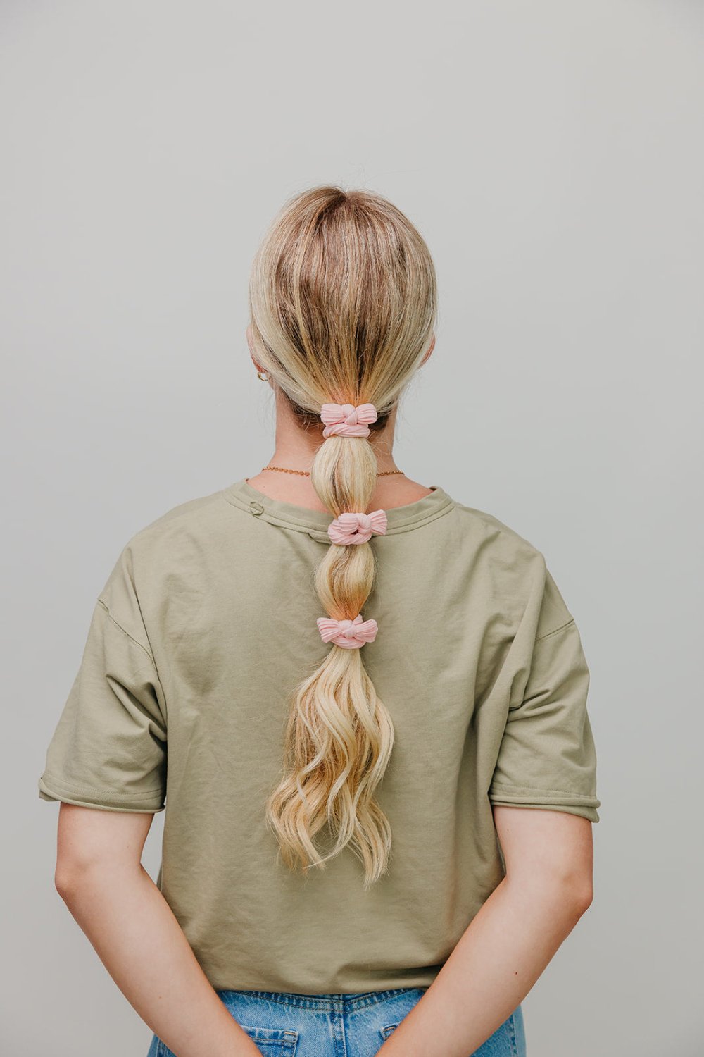 BOW SLICK BACK PONYTAILS (PACK OF 3) - Poppy & Vine