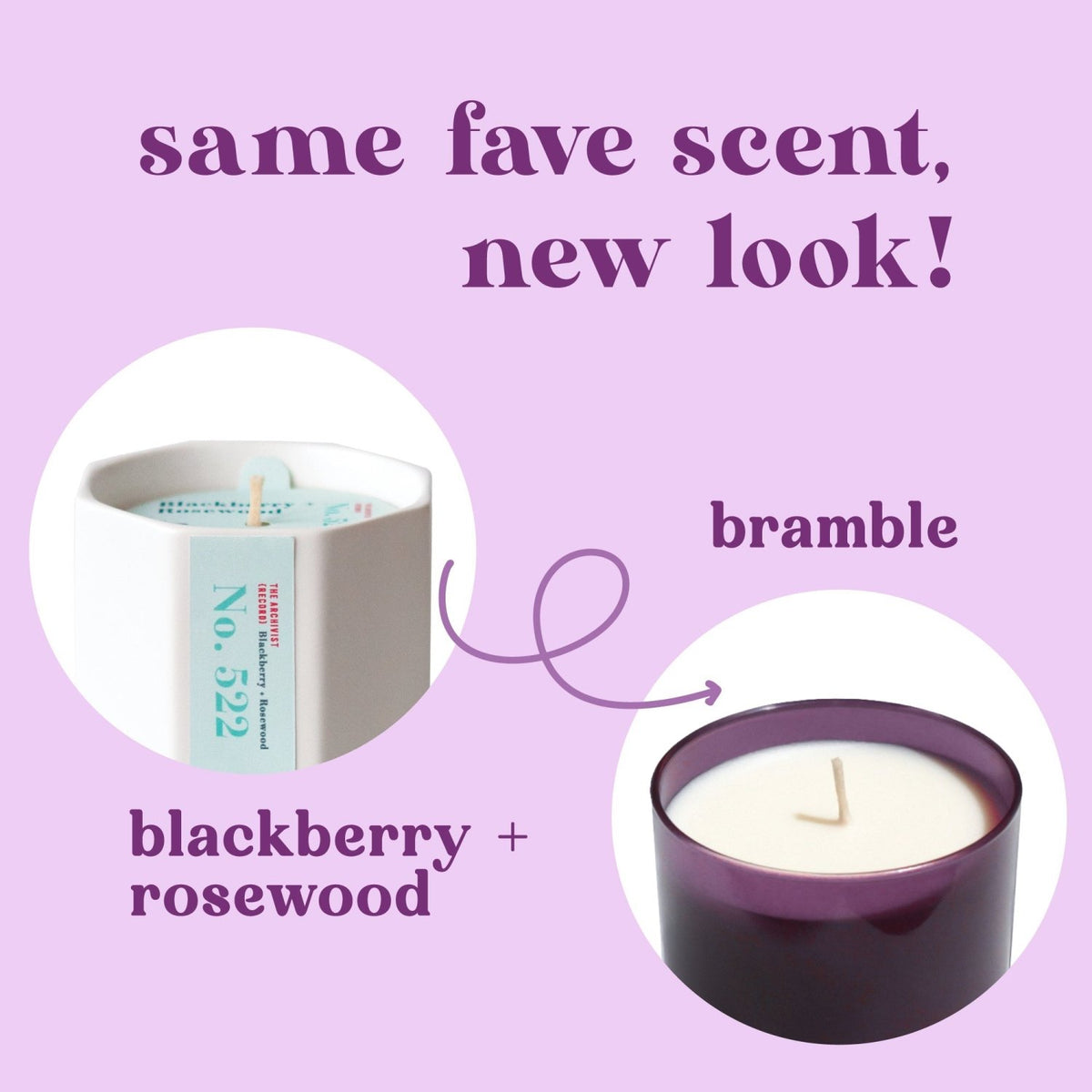 Bramble 9 oz. Hue Candle (Blackberry + Rosewood) - Poppy & Vine