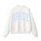 Bride Polka Dot Mock Neck Sweatshirt | Oversized Bridal Crewneck - Poppy & Vine