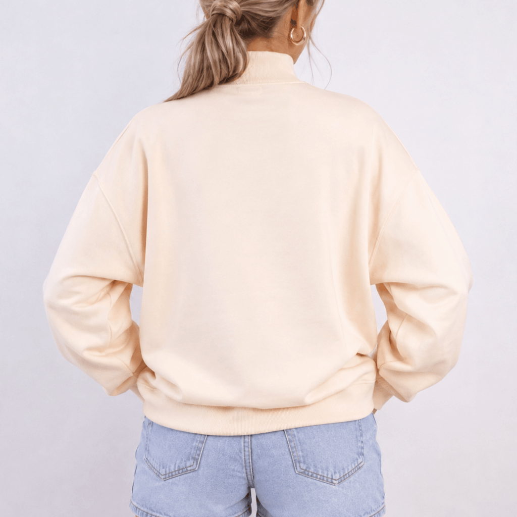 Bride Polka Dot Mock Neck Sweatshirt | Oversized Bridal Crewneck - Poppy & Vine