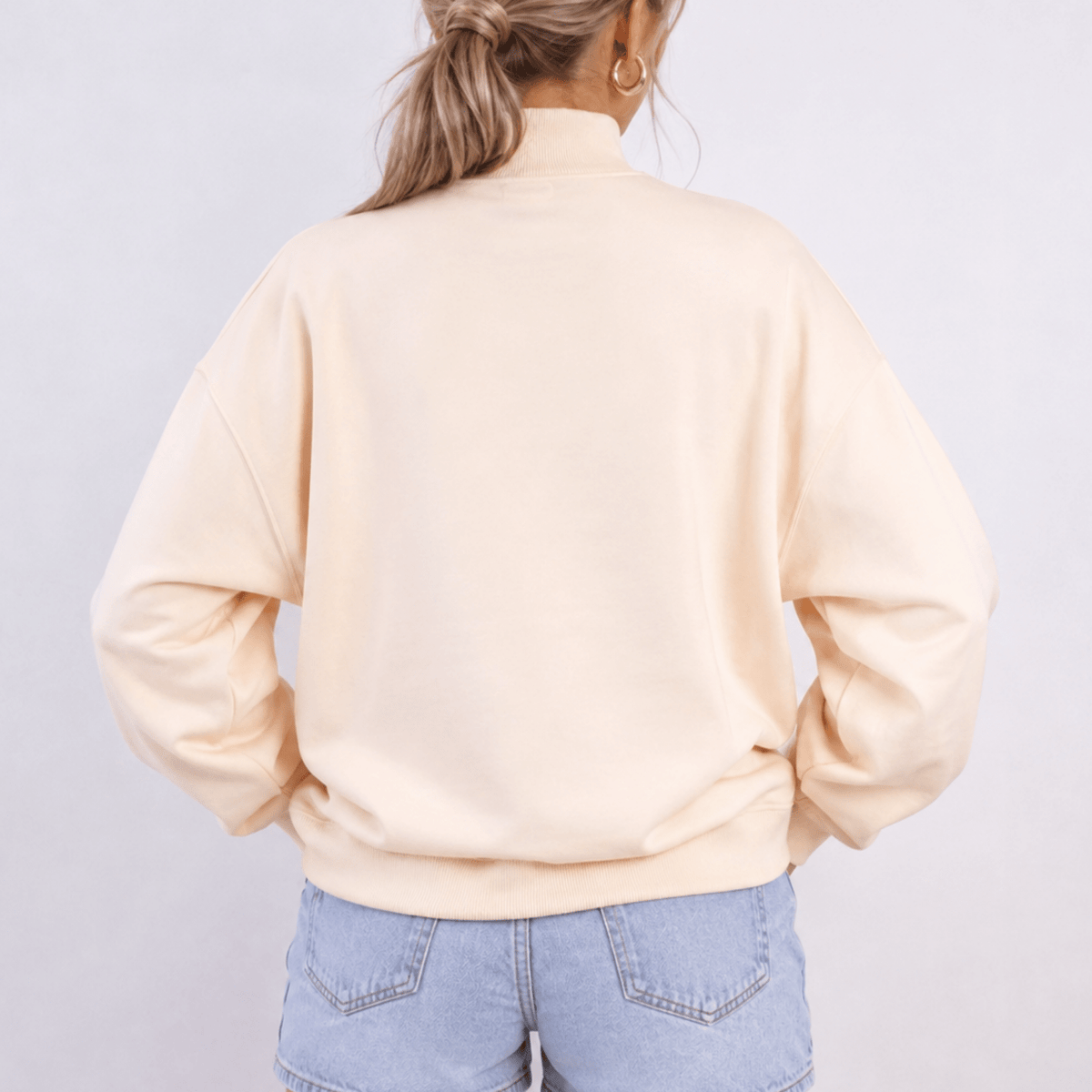 Bride Polka Dot Mock Neck Sweatshirt | Oversized Bridal Crewneck - Poppy & Vine