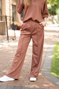 Butter Soft Pants, Brown - Poppy & Vine