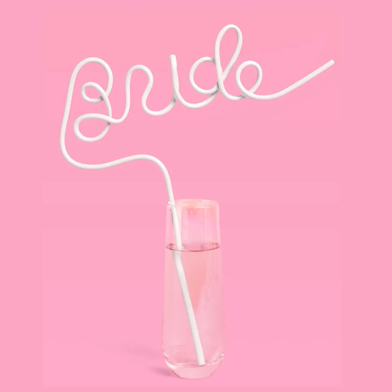 XL Glitter Bride Straw | Bachelorette Party
