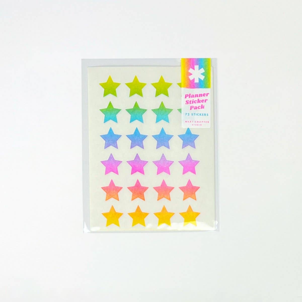 Rainbow Shapes Sticker Pack - Stars