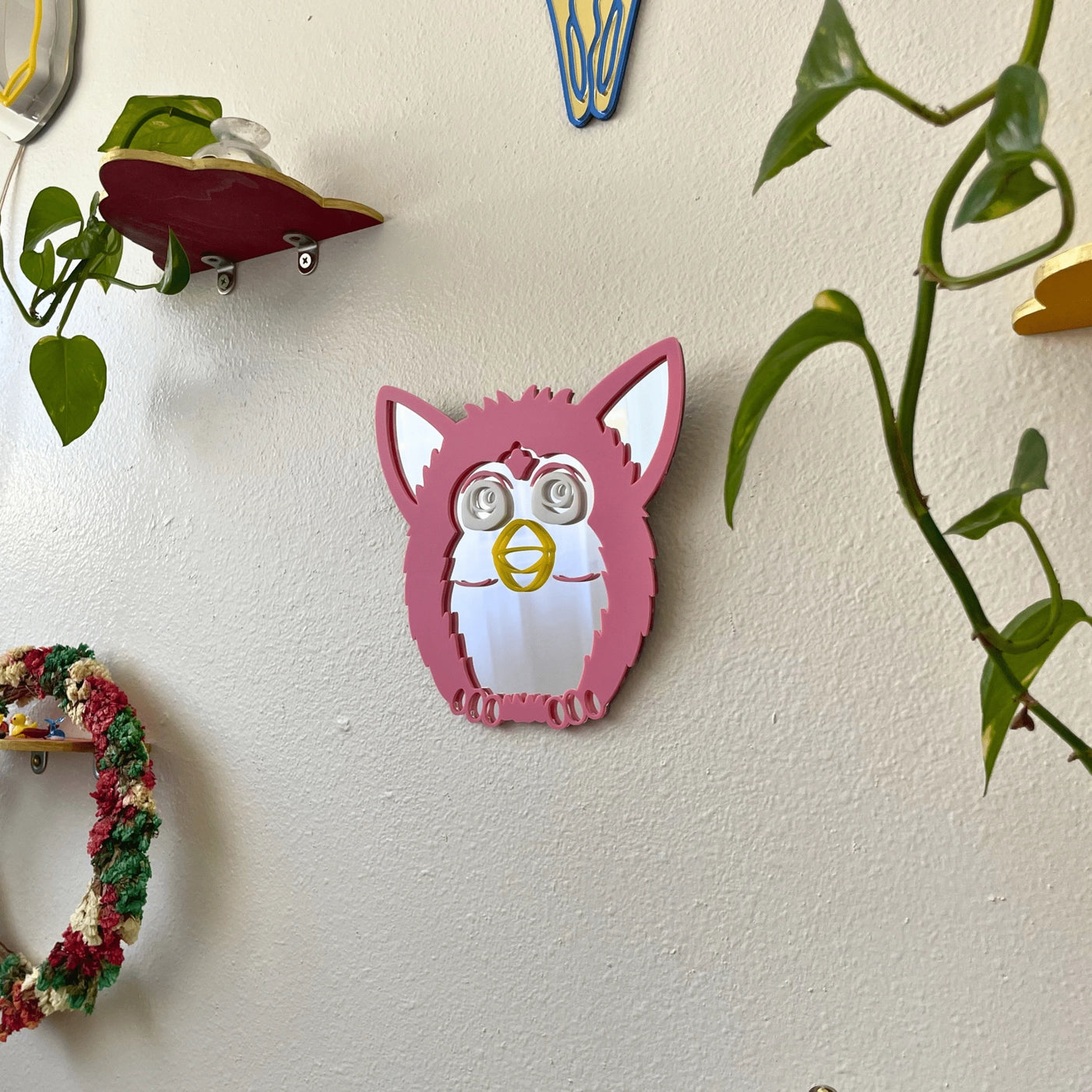 Fuzz Toy Y2K Acrylic Wall Mirror