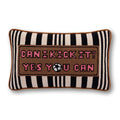 Can I Kick It Needlepoint Pillow - Poppy & Vine