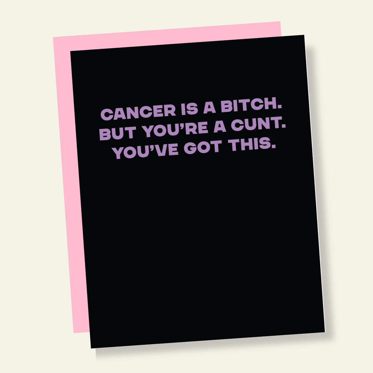 Cancer is a Bitch | Sassy Grief Greeting Card - Poppy & Vine