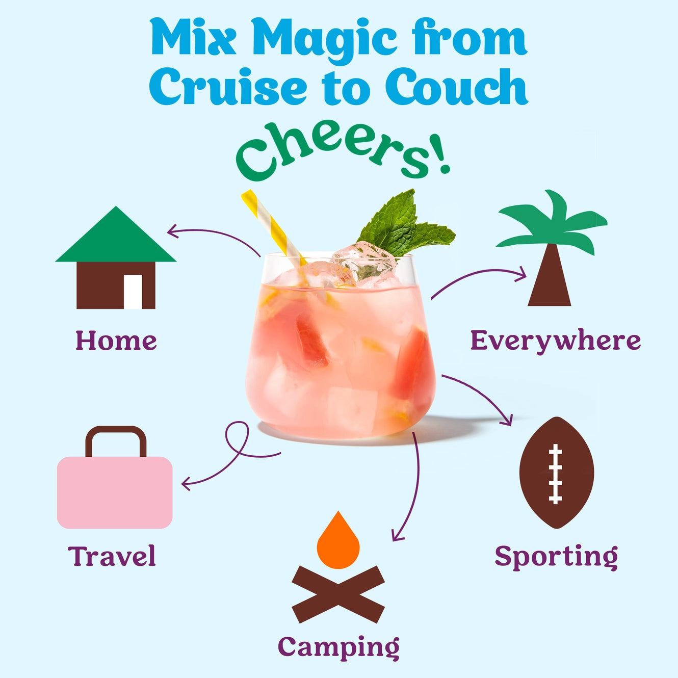 Craftmix Variety Pack Cocktail Mixers - 6 Servings Multipack