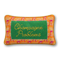 Champagne Problems Needlepoint Pillow - Poppy & Vine