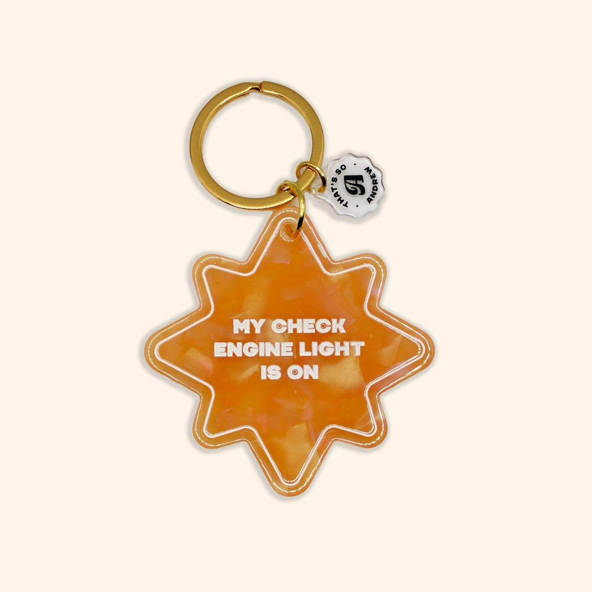 Check Engine Light is On | Motel Style Keychain - Poppy & Vine