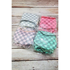Checkered Belt Bag Fanny Pack Y2K Gen Z Aesthetic win 4 Colors [Violet, Pink, Green, Gray] 9.5" x 6" - Poppy & Vine