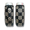 Checkered Skeletons 12-16oz Slim Can Handler™ - Poppy & Vine