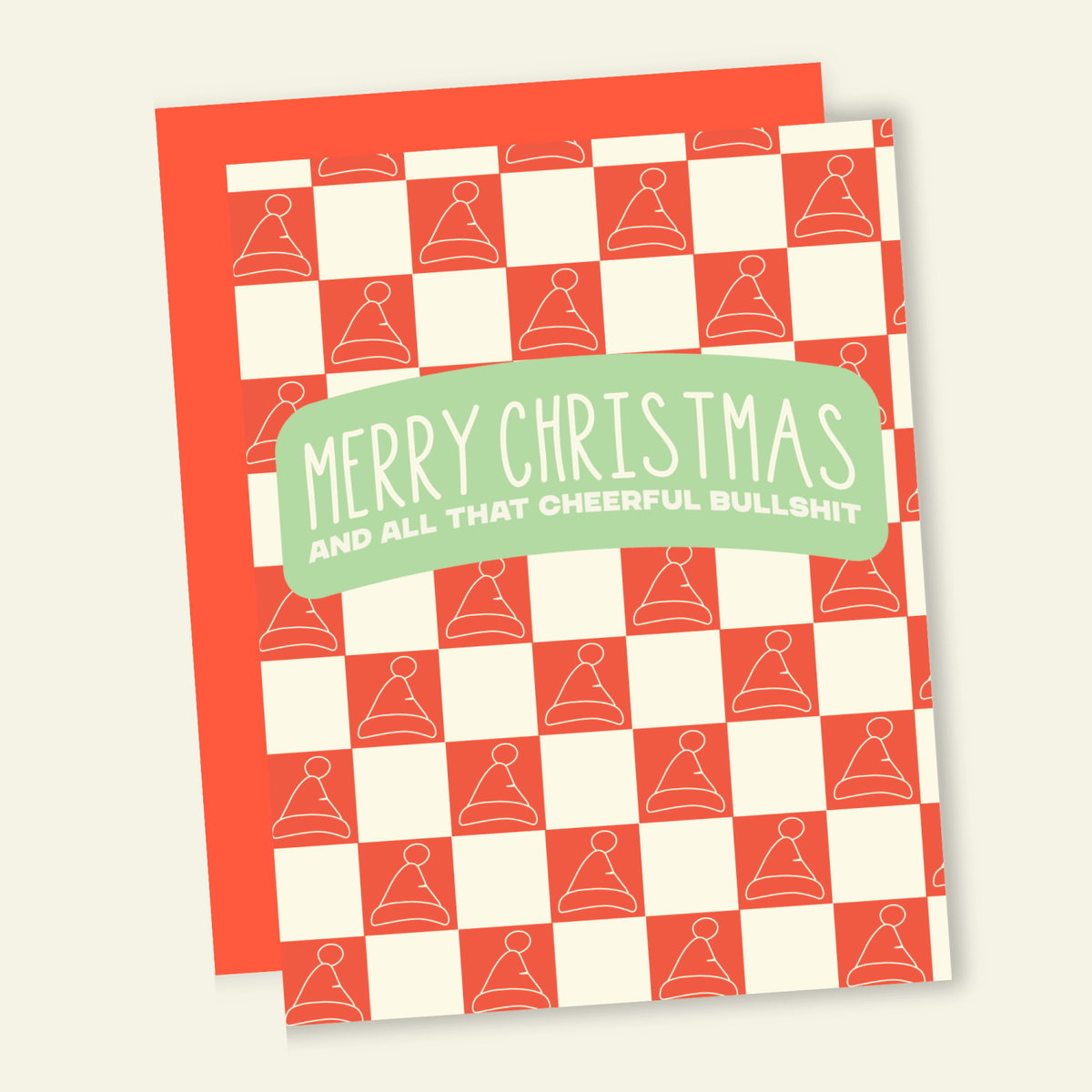 Cheerful Bullshit | Funny Holiday & Christmas Greeting Card - Poppy & Vine