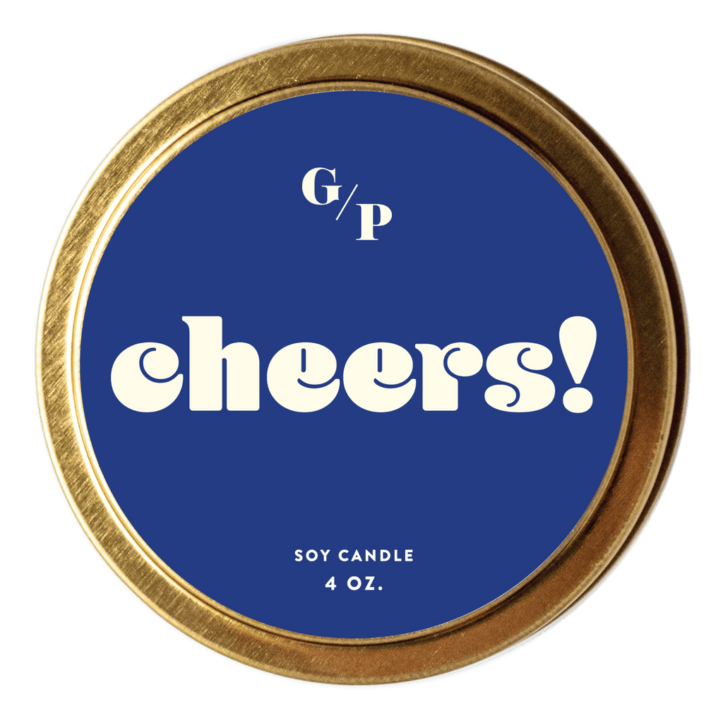 Cheers! 4 oz. Just Because Candle Tin - Poppy & Vine