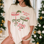 Christmas, Please Cocktail Tee – Festive Holiday Graphic T-Shirt - Poppy & Vine