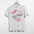 Christmas, Please Cocktail Tee – Festive Holiday Graphic T-Shirt - Poppy & Vine