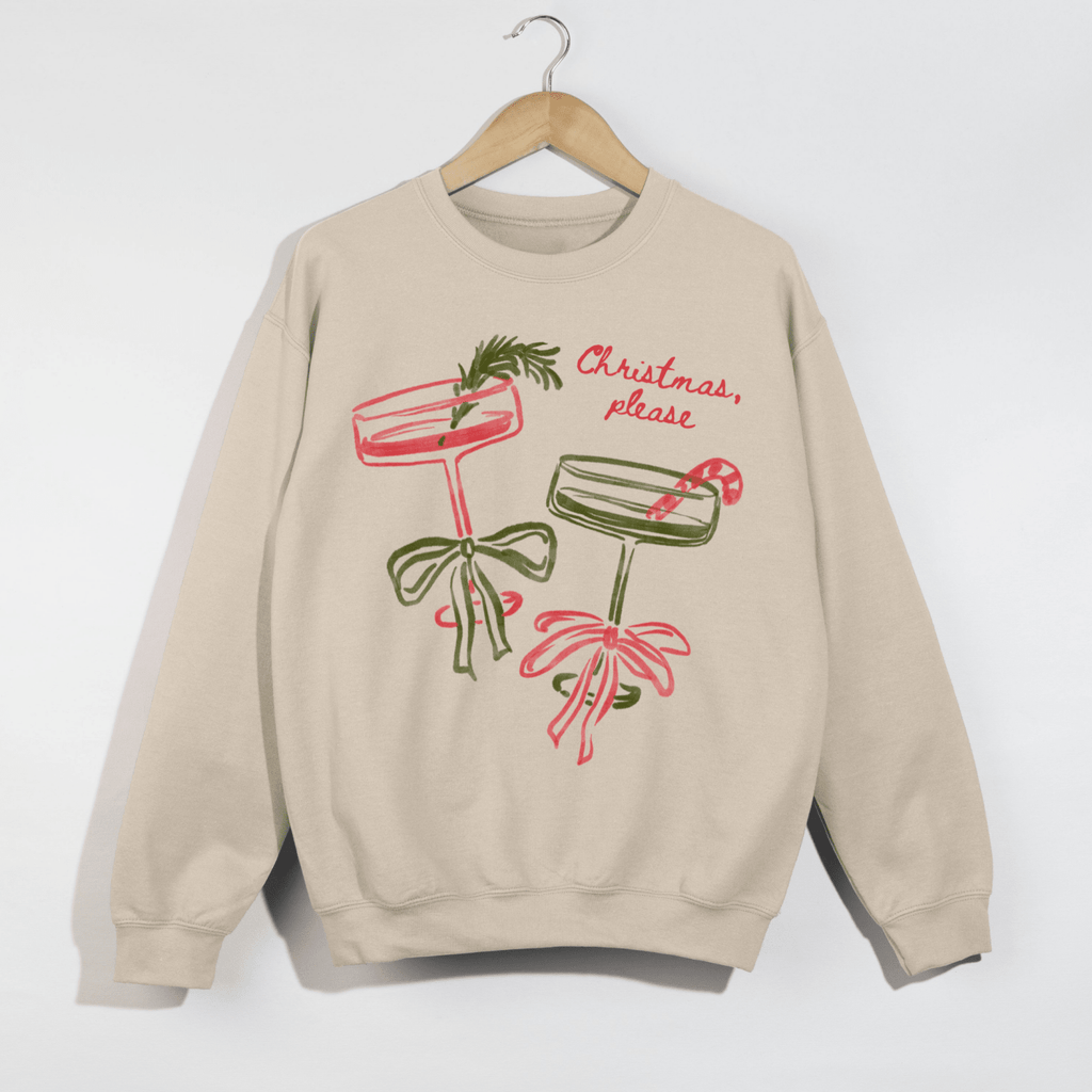 Christmas, Please Holiday Sweatshirt - Poppy & Vine