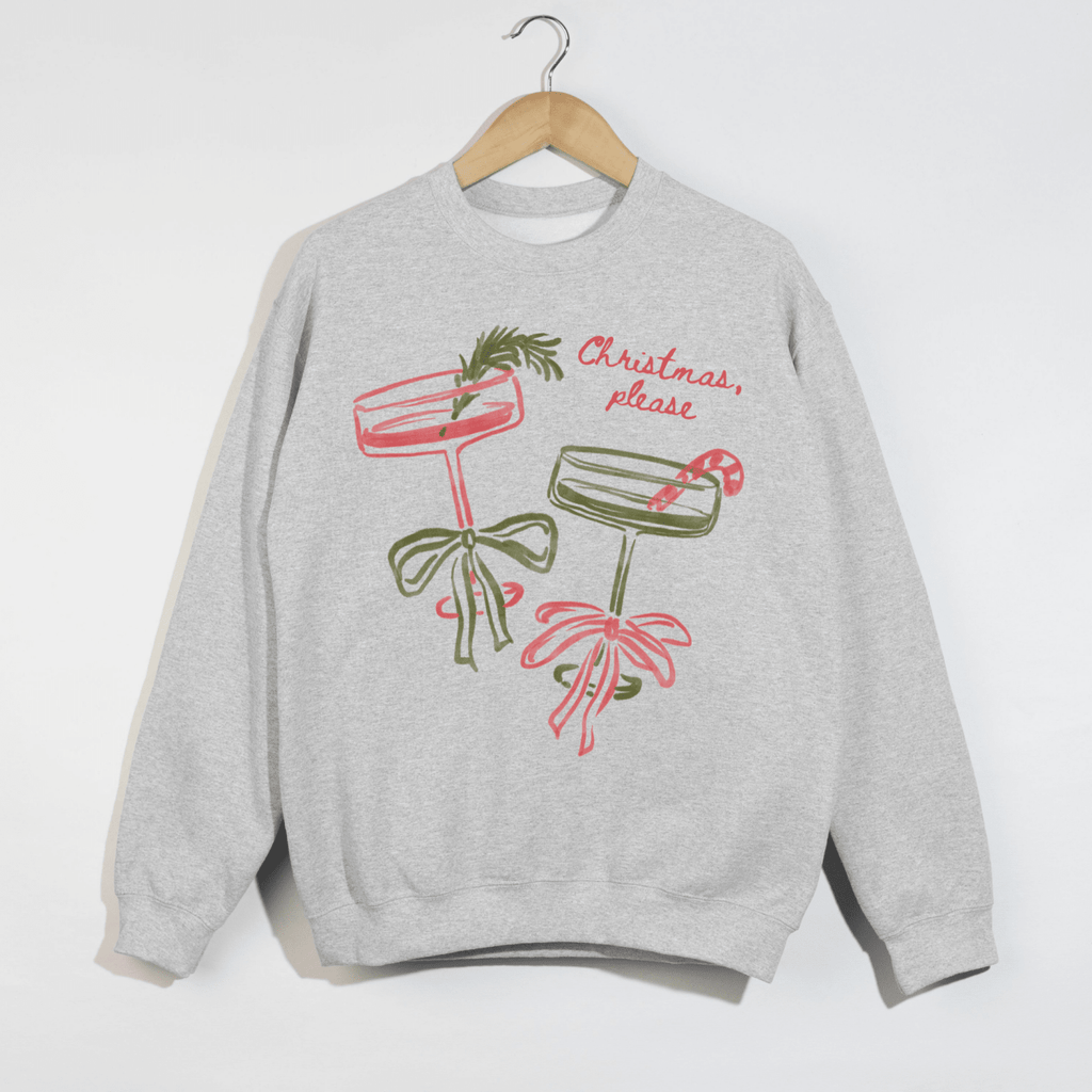 Christmas, Please Holiday Sweatshirt - Poppy & Vine