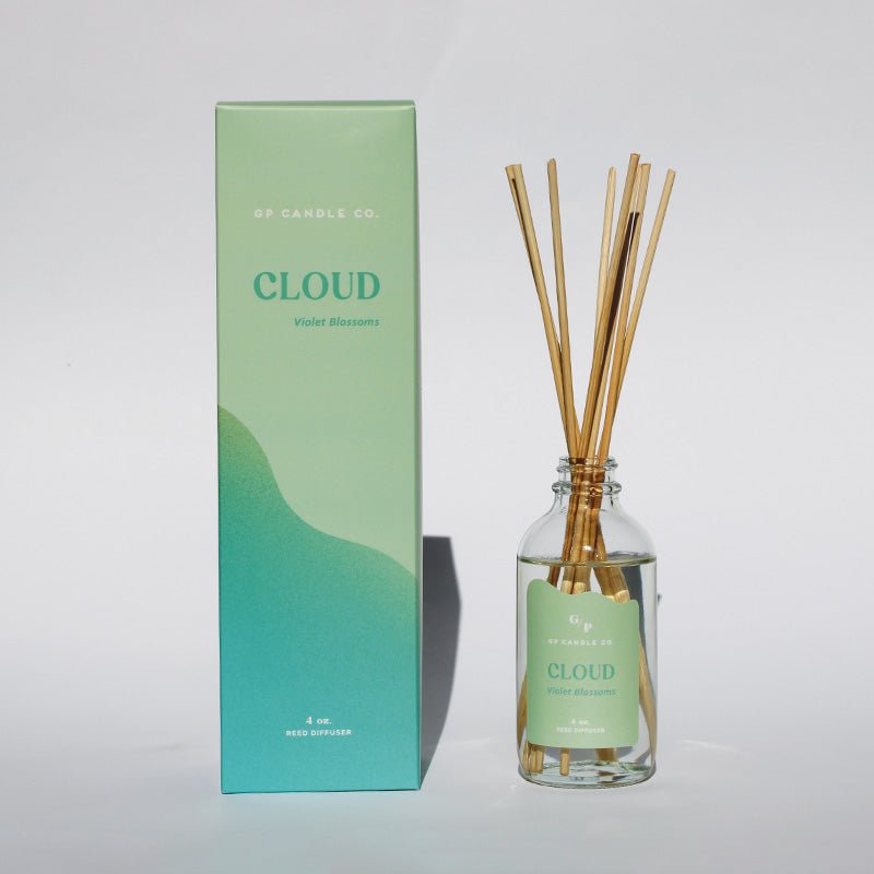 Cloud 4 oz. Hue Reed Diffuser (Violet Blossoms) - Poppy & Vine