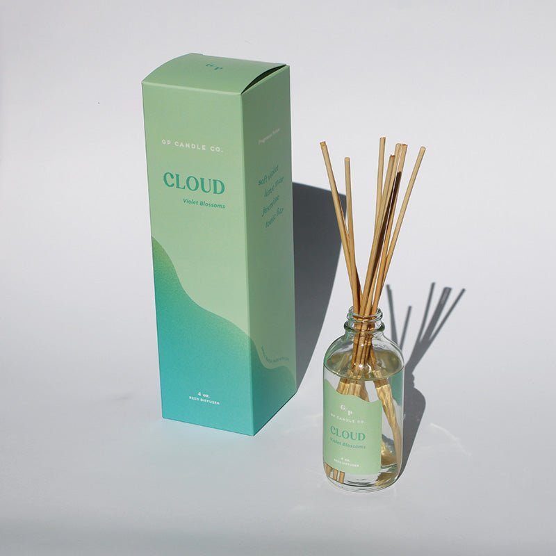 Cloud 4 oz. Hue Reed Diffuser (Violet Blossoms) - Poppy & Vine