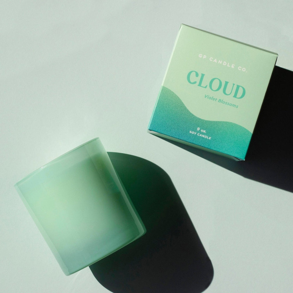 Cloud 9 oz. Hue Candle (Violet Blossoms) - Poppy & Vine