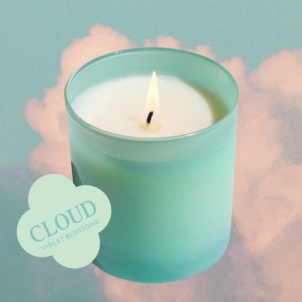 Cloud 9 oz. Hue Candle (Violet Blossoms) - Poppy & Vine