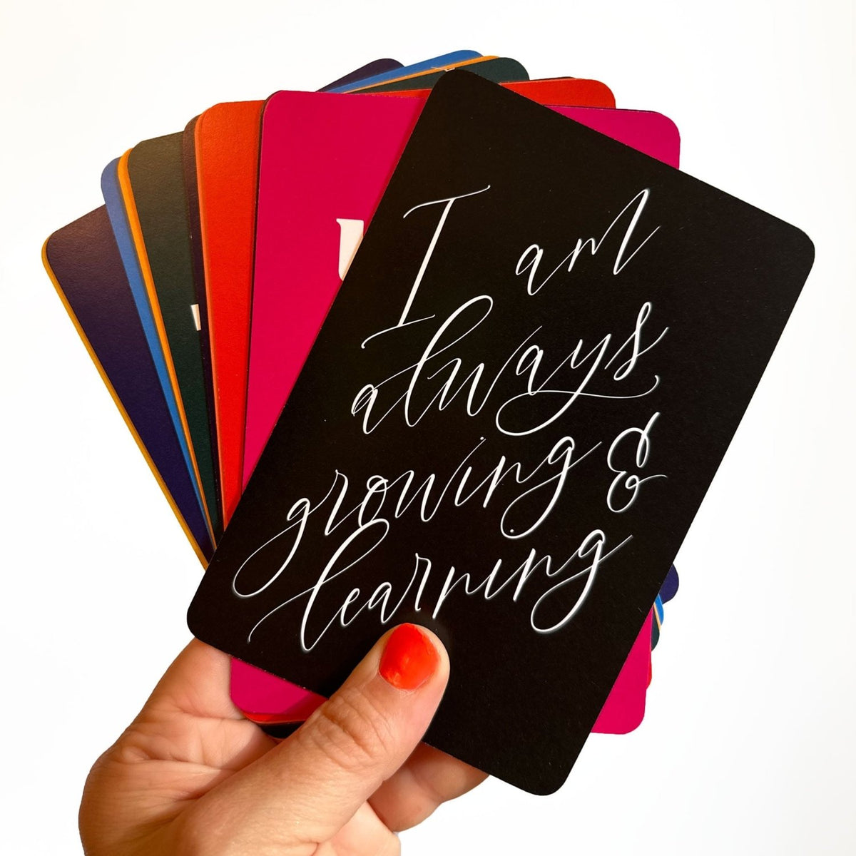 Colorful Affirmation Cards, Deck of 16 - Poppy & Vine