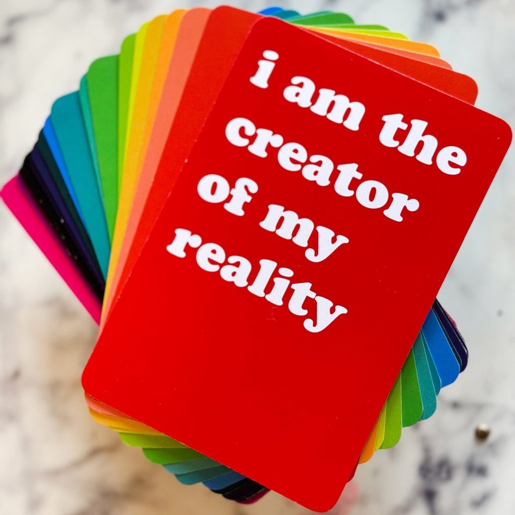 Colorful Affirmation Cards, Deck of 16 - Poppy & Vine