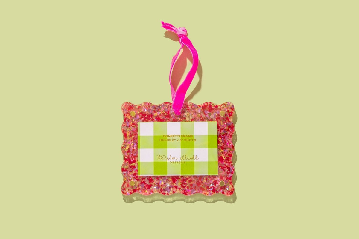 Confetti Frame Ornaments - Poppy & Vine