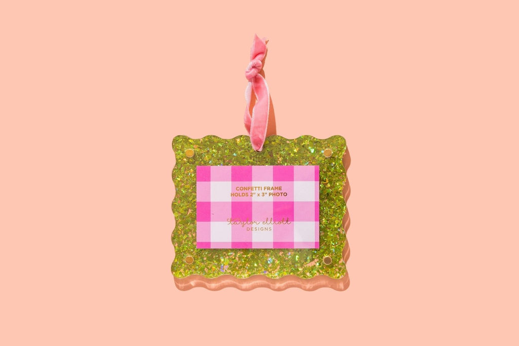 Confetti Frame Ornaments - Poppy & Vine