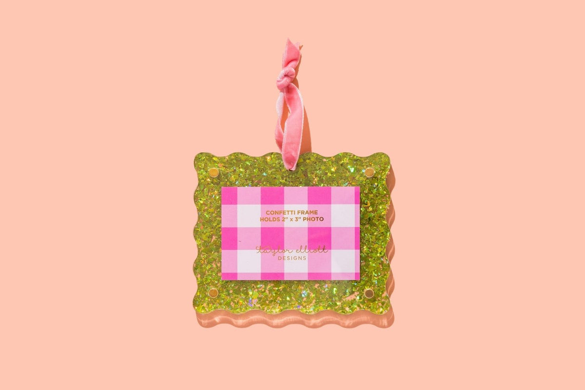 Confetti Frame Ornaments - Poppy & Vine